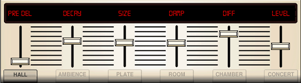 Hall, Ambience, Rich Plate, Room, Chamber Reverb Image